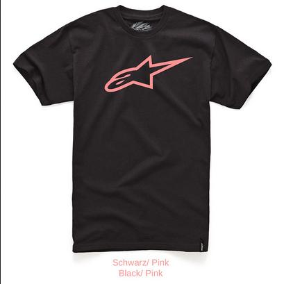 Alpinestars アルパインスターズ Ageless Classic T シャツ カラー:ブラック/ピンク