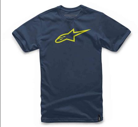 Alpinestars アルパインスターズ Ageless Classic T シャツ カラー:ブルー/フルオ_イエロー