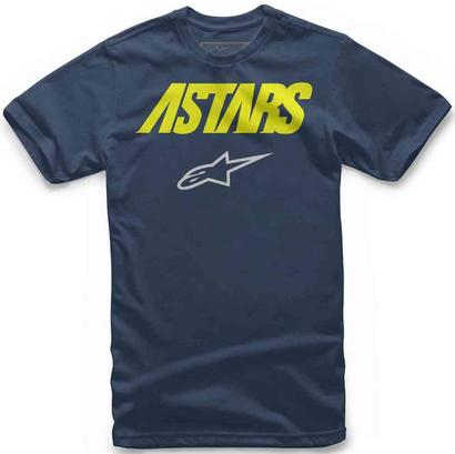 Alpinestars アルパインスターズ Angle Combo T シャツ カラー:ブルー/フルオ_イエロー|くじらRacing