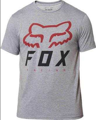 FOX フォックス Heritage Forger SS Tech Tee T シャツ カラー:グレー/レッド
