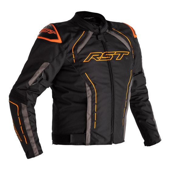 RST 2559 S-1 CEテキスタイル モーターサイクル ジャケット Colour Black / Grey / Neon Orange 【 バイク 2輪 ジャケット かっこいい お洒落 モーターサイクル オートバイ テキスタイル 】