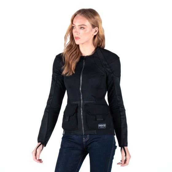 Knox ノックス Urbane Pro Women's MKII Utility Armoured Motorcycle Shirt（アーバン プロ ウィメンズ MKIIユーティリティ アーマー モーターサイクル シャツ Colour Black 【 バイク 2輪 ジャケット かっこいい お洒落 モーターサイクル オートバイ テキスタイル 】｜くじらRacing 33,722円