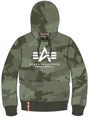 Alpha Industries アルファインダストリーズ Basic Camo パーカー カラー:オリーブ