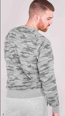 Alpha Industries アルファインダストリーズ X-Fit スウェット シャツ カラー:ライトグレー/ダークグレー