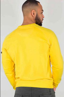 Alpha Industries アルファインダストリーズ X-Fit スウェット シャツ カラー:イエロー|くじらRacing