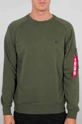 Alpha Industries アルファインダストリーズ X-Fit スウェット シャツ カラー:ダークグリーン|くじらRacing