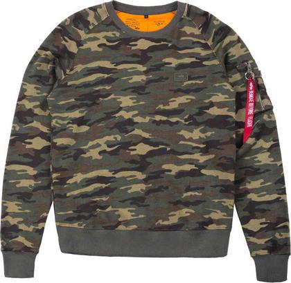Alpha Industries アルファインダストリーズ X-Fit スウェット シャツ カラー:ライトグリーン/ダークグリーン|くじらRacing