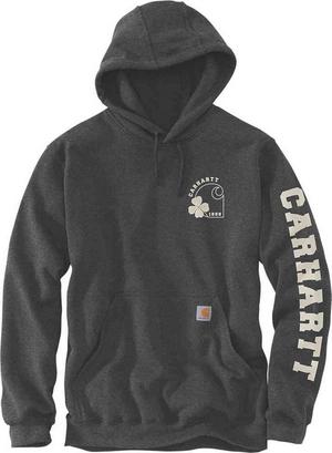 Carhartt カーハート Loose Fit Midweight Shamrock パーカー カラー:ブラック/ベージュ|くじらRacing