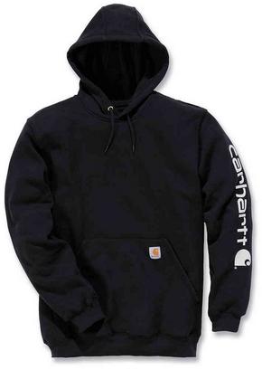 Carhartt カーハート Midweight Sleeve Logo パーカー カラー:ブラック