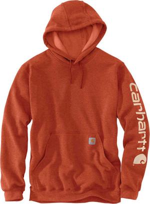 Carhartt カーハート Midweight Sleeve Logo パーカー カラー:ライトオレンジ｜くじらRacing
