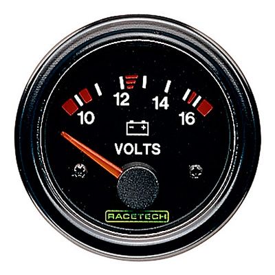 Racetech 電圧計 【 データ 計測器 ドライバー 補助 モータースポーツ 車 4輪 サーキット ケーブル 】|くじらRacing
