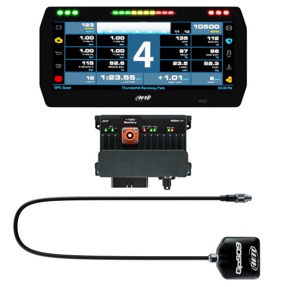 AIM Motorsport エーアイエム PDM08 アドバンスド 力強さ 別れ別れ モデュール 見聞ロガー 一揃いの道具 Display Type:6 Inch-with Road Icons