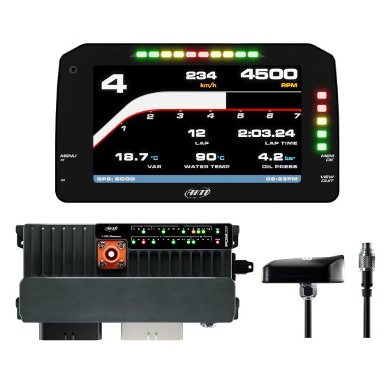 AIM Motorsport エーアイエム PDM32 アドバンスド 力強さ 別れ別れ モデュール 見聞ロガー 一揃いの道具 Display Type:6 Inch-with Race Icons