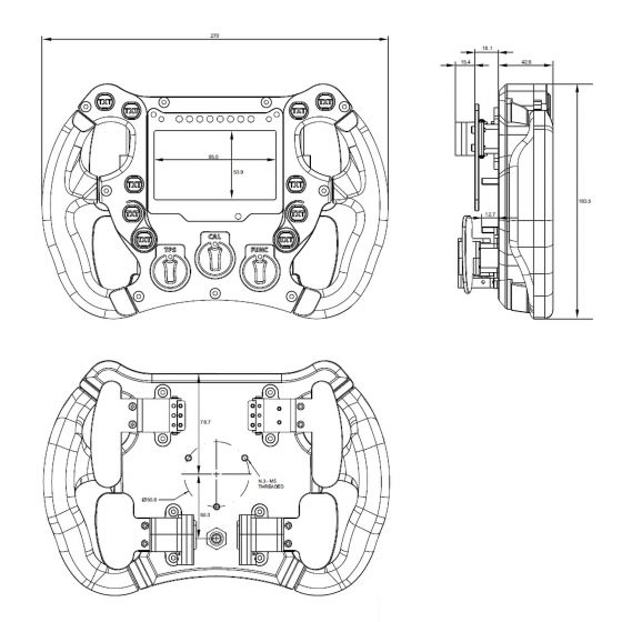 AIM Motorsport エーアイエム SW4数式ステアリング（どろ除け一体型）