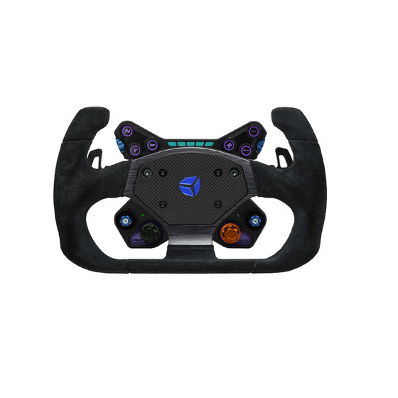 Cube Controls GTプロV2ゼロスエードシムレーシングステアリングホイール