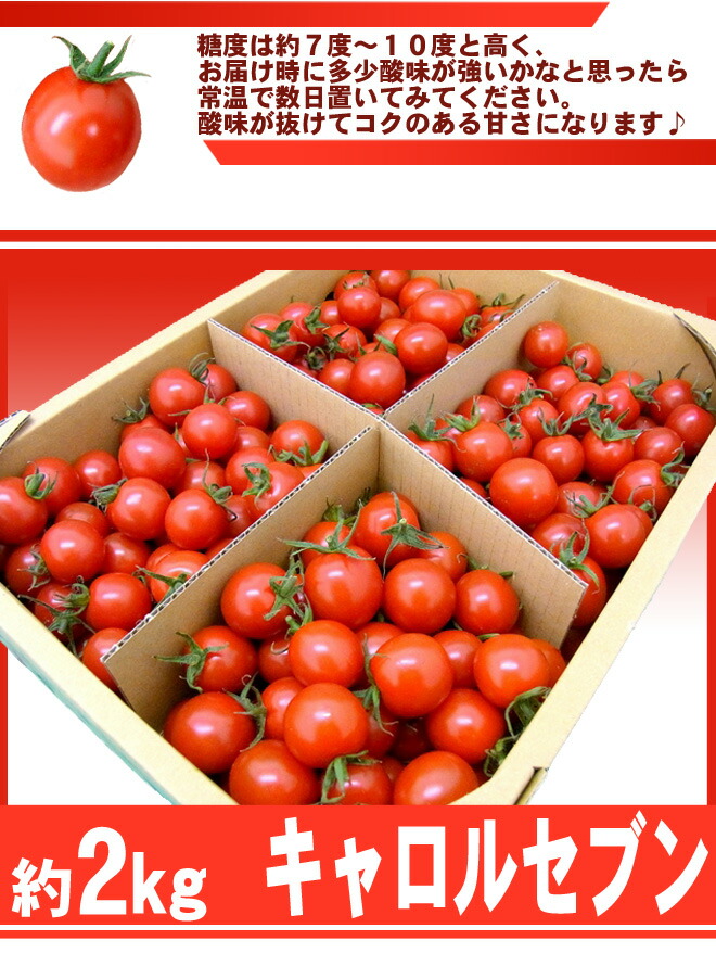 和歌山産フルーツミニトマト”キャロルセブン”約2kg