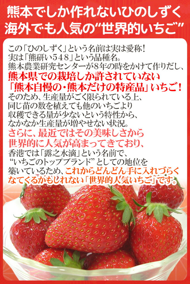 新版 楽天市場 熊本県 ひのしずくいちご 秀品 2パック入り 1パック 7 13粒 約300g 4箱 予約 12月 3月 送料無料 くらし快援隊 母の日父の日お歳暮 期間限定送料無料 Www Lexusoman Com