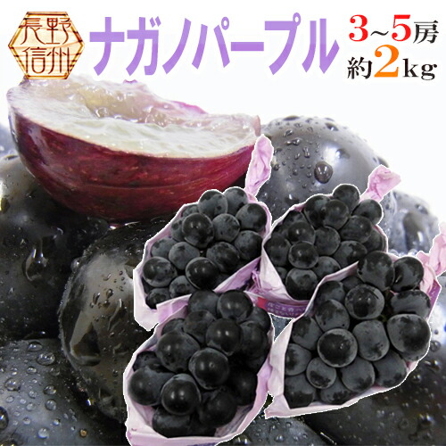 楽天市場】長野産 ”ナガノパープル” 秀品 5〜10房 約4kg ぶどう