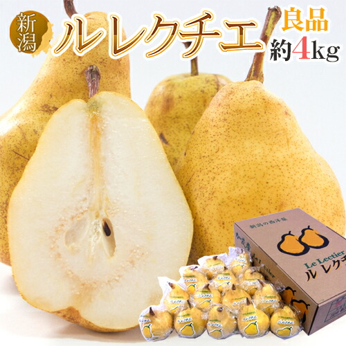 楽天市場】新潟産 ”ル レクチェ” 秀品 5〜6玉 約2kg 化粧箱 洋梨【予約