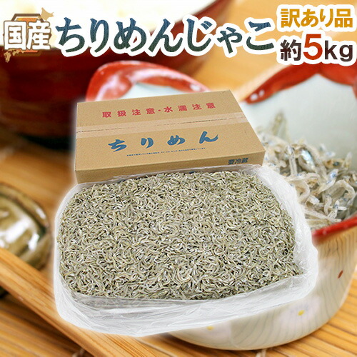 国産 ”ちりめんじゃこ” 訳あり 約5kg しらす干し 送料無料