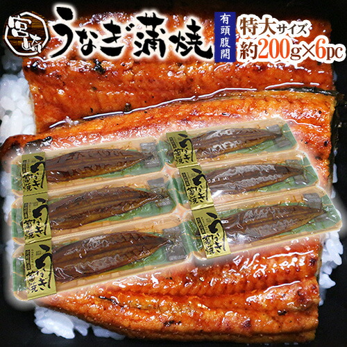 人気ショップが最安値挑戦 楽天市場 宮崎県産 うなぎ蒲焼 約0g 6pc 真空パック入り 山椒 タレ付き ウナギ 鰻 頭有腹開 送料無料 くらし快援隊 母の日父の日お歳暮 全国組立設置無料 Lexusoman Com