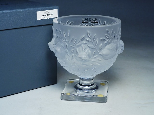 店舗 LALIQUE ラリック 置物 花瓶 ベース エリザベート エリザベス