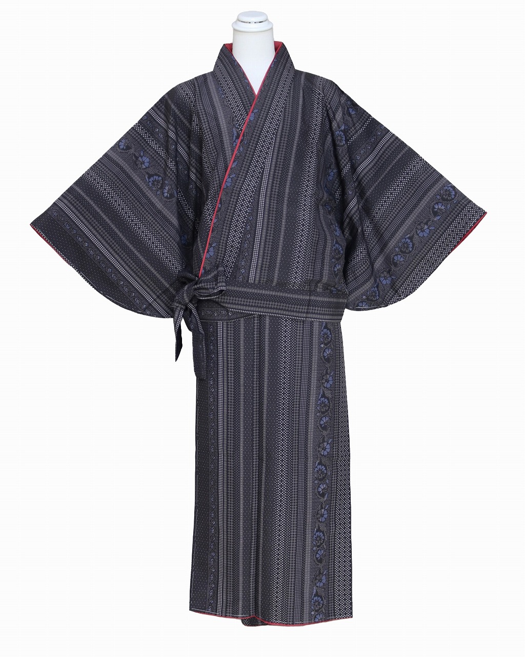 Amazon | 新柄袷二部式着物 K0620-45M サイズM 紫色の二部式