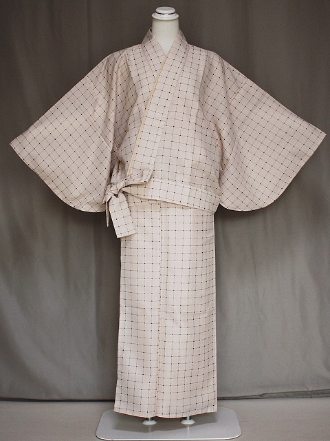 楽天市場】紗の二部式着物 J6250-04 送料無料 Ｌサイズ 夏のきもの 
