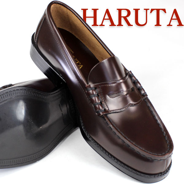 【楽天市場】送料無料 幅広モデル HARUTA 9064 ブラウン 超ゆったり幅4E ハルタ メンズ ローファー 本革 24.0-28.0cm