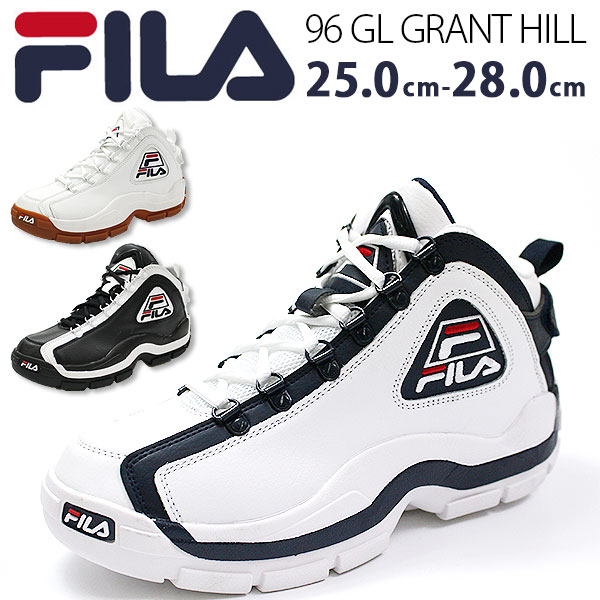 楽天市場 スニーカー メンズ フィラ ハイカット 靴 黒 白 ネイビー Fila 96 Gl Tok 靴のニシムラ