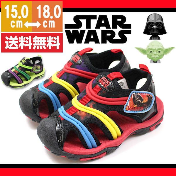 楽天市場 アウトレット サンダル キッズ ディズニー スターウォーズ ストラップ 靴 Disney Star Wars 1008 靴のニシムラ