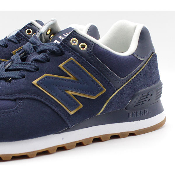 new balance 574 dark navy with married blue