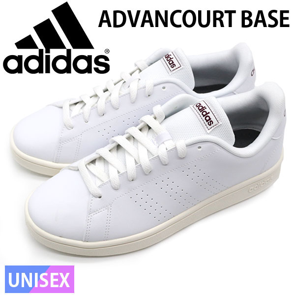 楽天市場 アディダス スニーカー メンズ レディース 靴 白 ホワイト 軽量 軽い Adidas Advancourt Base Ee7695 靴のニシムラ