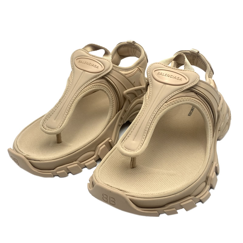 BALENCIAGA サンダル レザーサンダル 送料関税込み BALENCIAGA - BALENCIAGA サンダル トラックサンダル レザー
