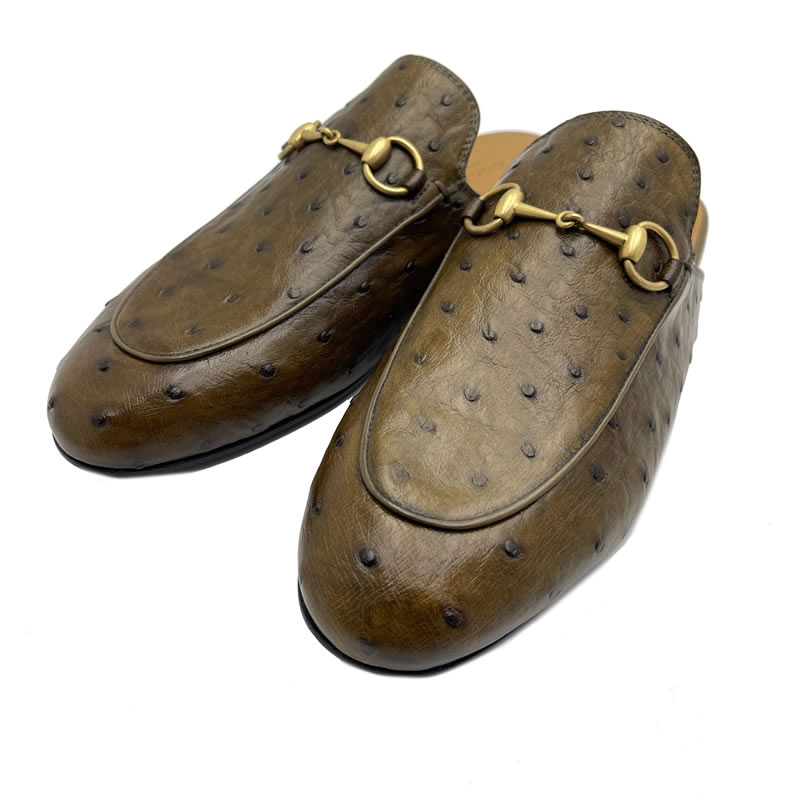 【本物引きうける】 【京都屋質店】【GUCCI グッチ】購入注文お手伝いさん商いもの 導管ビット サンダル 家庭用スリッパ  鴕鳥 ゴールド金具 459630  38 (約25珊)【未当て嵌める】【PAWN SHOP】【一六銀行見せびらかす】【5】