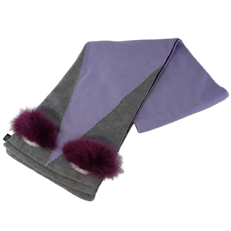 楽天市場】FENDI ジャガード ウール マフラー フェンディ ズッカ柄