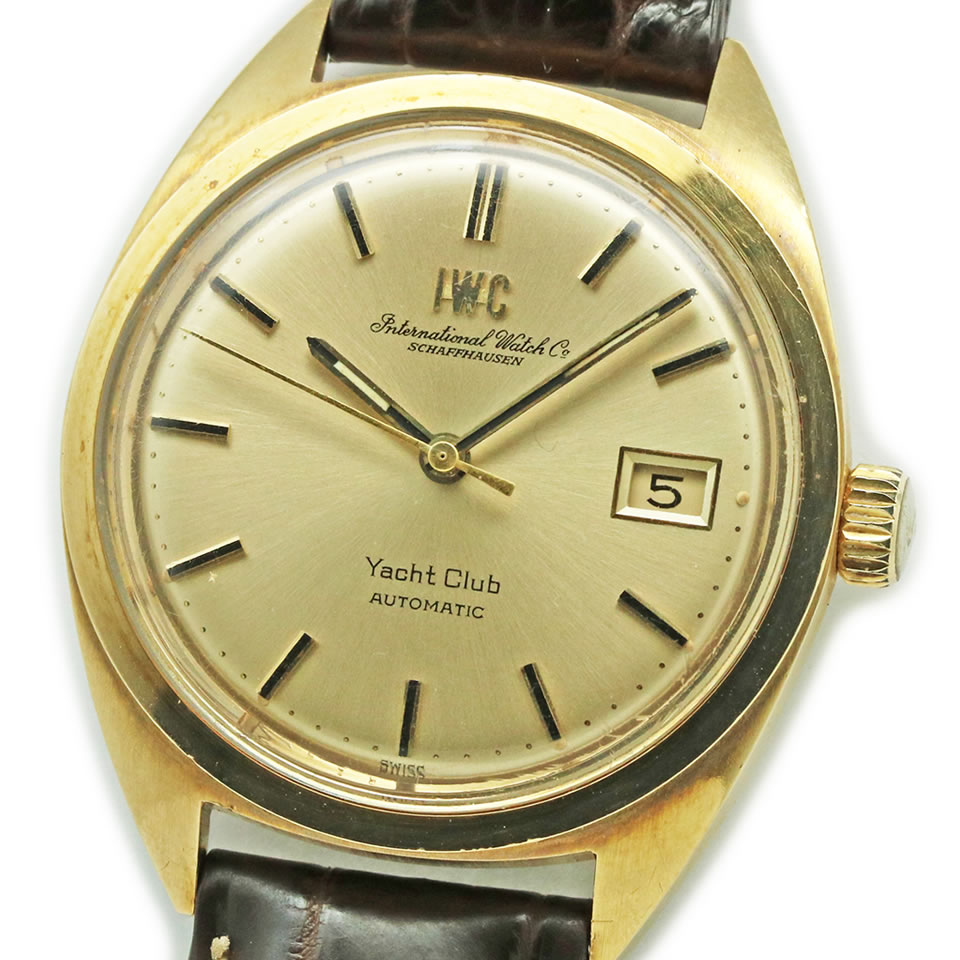 Iwc Yacht Club Club Ref R911a Cal 8541b 14kyg Ss Antique アイダブリューシー メンズ腕時計 ヨットクラブ ヨットクラブ 1969年頃製造 デイト機能 ハック機能 二重耐震装置 14角スクリューバック アンティーク Oh済み オールドインター 中古 Pawn Shop 質屋