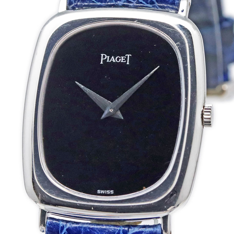 Piaget 18KWG  9251 キロカロリー.9P2ピアジェ レクタングル 9251 キャリバー9P2  手一巻き 検査と修理済み 【中古】【PAWN SHOP】【一六銀行下位区分】【本物引きうける】【価値づける済】 メンズ腕時計-腕時計