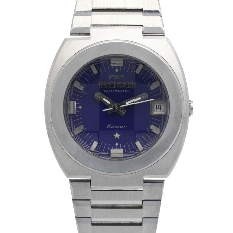 Technos Kaiser Automatic Cal.2632 Vintage Antiqueテクノス カイザー カットガラス Cal.2632 オーバーホール済み 【中古】【ブランド腕時計】【PAWN SHOP】【質屋出店】|京都屋質店