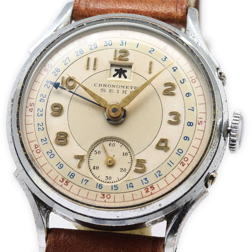 Seiko Chronometer Calendar ref. 1736セイコー クロノメーター 暦 1950年月日製 ref.1736【ブランド名ウオッチ】【国産ウオッチ】【PAWN SHOP】【一六銀行下位区分】【位置づける済 商いもの】【本物引き受ける】【京都屋質店】