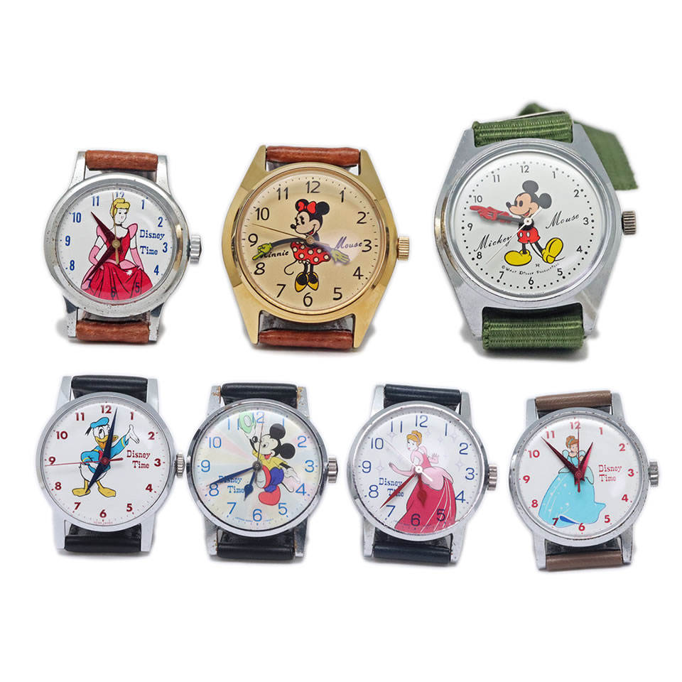 SEIKO Disney Time Vintage Character Watches 7-Piece Collection Setセイコー ウォルトディズニー一時停止 7本仕掛ける【中古】【ブランド名ウォッチ】【PAWN SHOP】【一六銀行下位区分】