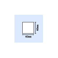 【送料無料】 B-858／SA4TP／SA4TM用 白無地コート紙 横40mm×縦40mm 〔10巻〕