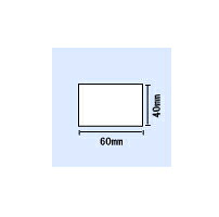 B-858/SA4TP/SA4TM用白無地コート紙 横60mm×縦40mm 〔5巻〕|ラベル・店舗機器専門SHOP