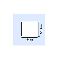 【貨物輸送無料】KP-70・KP-60・KP-50用白無地サーマルラベル 横54mm×縦50.4粍  〔5巻〕
