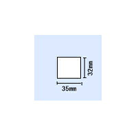 【送料無料】KP-70・KP-60・KP-50用白無地サーマルラベル 横35mm×縦32mm 〔10巻〕|ラベル・店舗機器専門SHOP