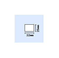 KP-20・KP-30用白無地サーマル 幅32×長さ25(mm) 〔1,000枚×50巻〕|ラベル・店舗機器専門SHOP