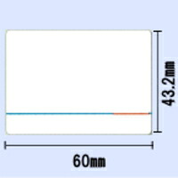 【貨物輸送無料】SL-5300・SL-6300用管する付け紙 幅60mm×高さ43.2粍 伝達ルート入り口・入口〔20巻〕（商いもの吊りひも:10019041488）