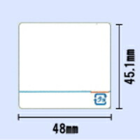 【貨物輸送無料】SL-5300・SL-6300用管する付け紙 幅48mm×高さ45.1粍  ライン・プラマーク有 〔60巻〕（商いもの吊りひも:12019041619）