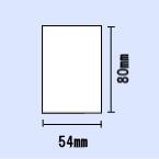 B-EV4用白無地サーマルラベル 幅54×長さ80（mm）400枚×10巻