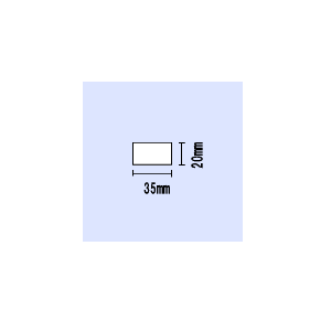 【貨物輸送無料】レスプリ用 3S厚地の外套強粘 縦20mm×横35粍  \u003cBR\u003e〔2,100枚×10巻〕